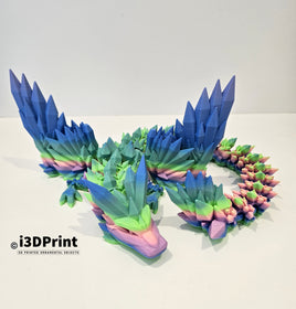 Articulated Crystal Wing Dragon 3D Print